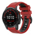 Garmin Fenix 7x Sportschnallenband (Rot/Schwarz)