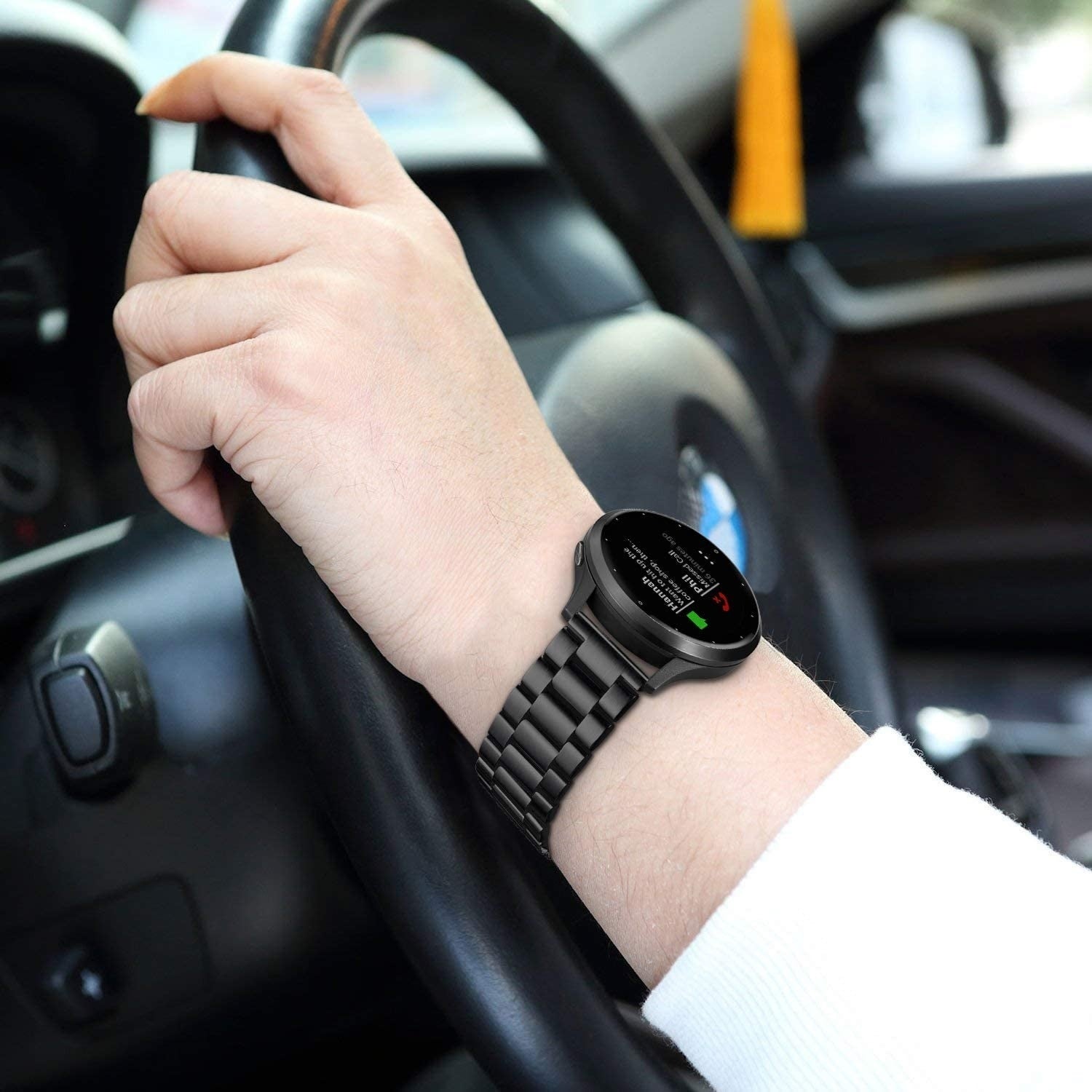 Fossil Gen 4 Venture (HR) Steel Strap (Black)