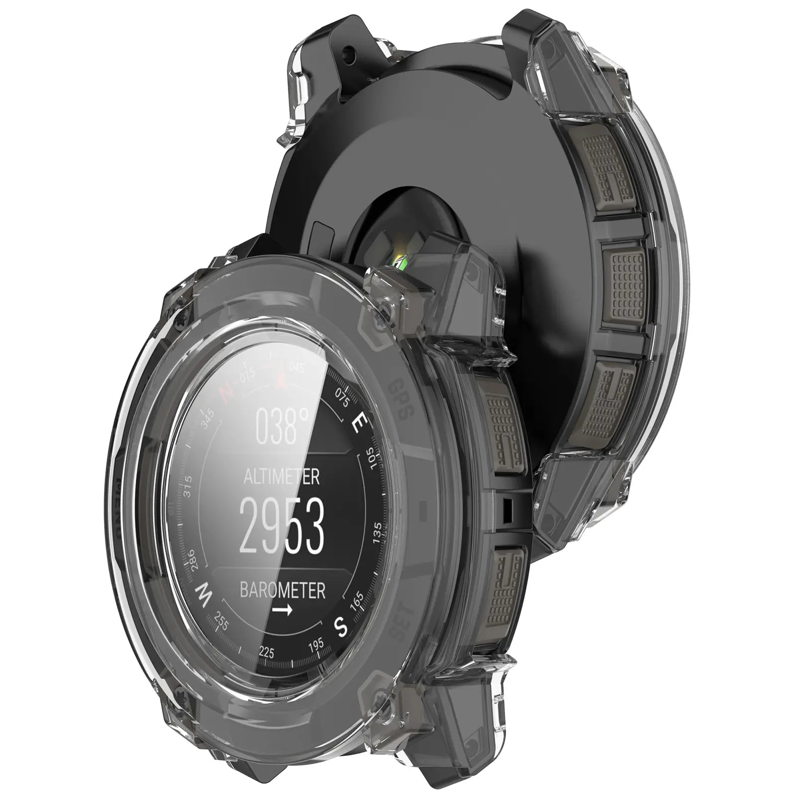 Garmin Instinct 3 - 45mm PC Case mit Glas (Transparent)
