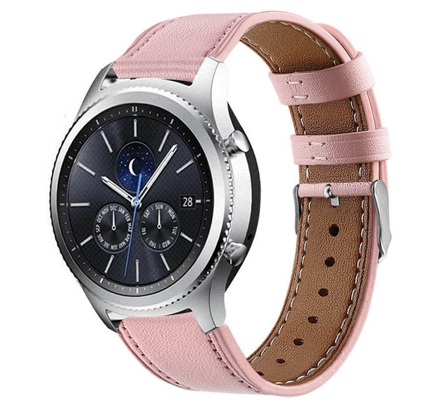 gear se classic Samsung Gear S3 Classic / deontier Lederarmband (Rosa)