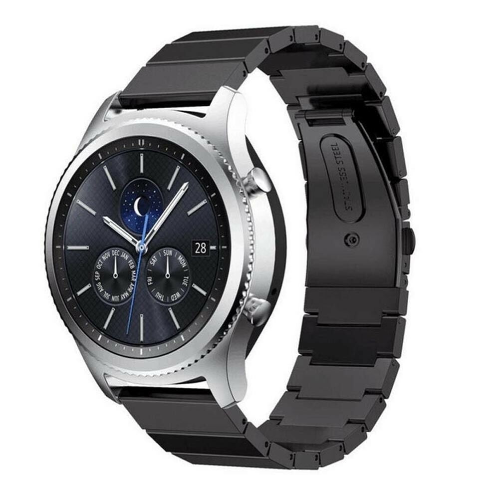 original samsung gear s3 frontier armband Samsung Gear S3 Classic / deontier Armband Metall (Schwarz)