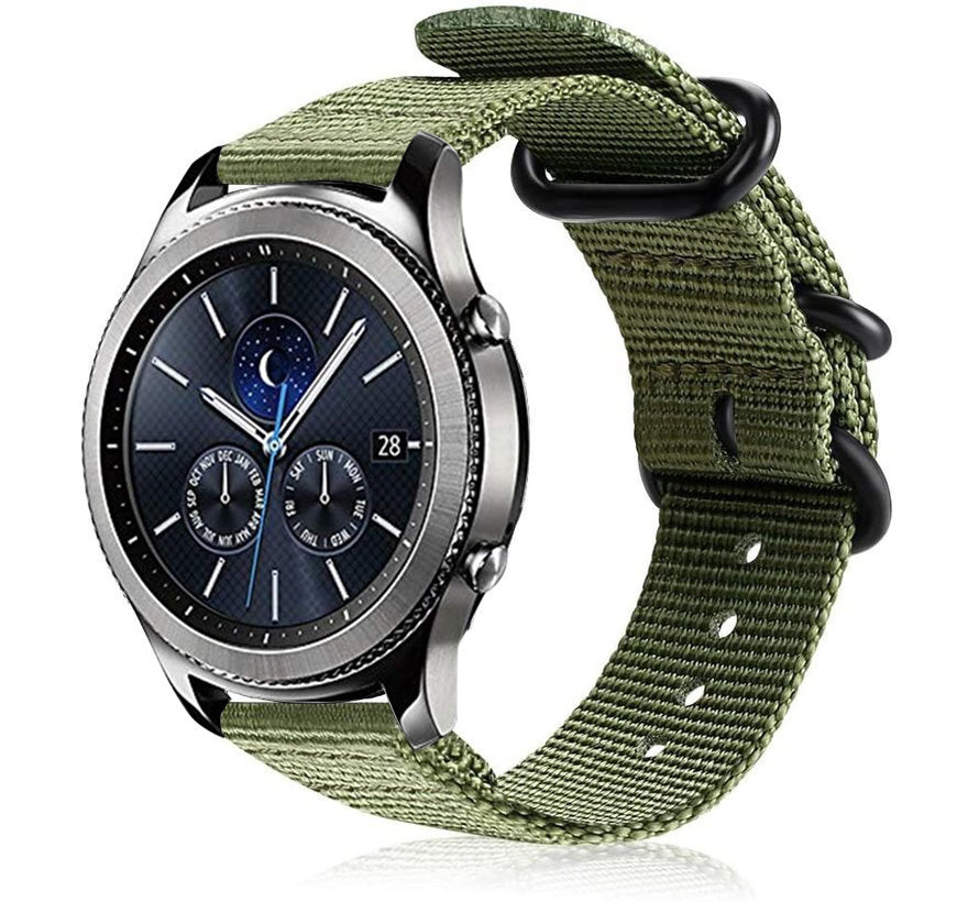 gear 3 classic Samsung Gear S3 Nylonarmband mit Schnalle (Grün)