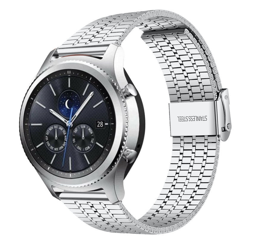 gear s3 armband wechseln Samsung Gear S3 Feines Stahlarmband (Silber)