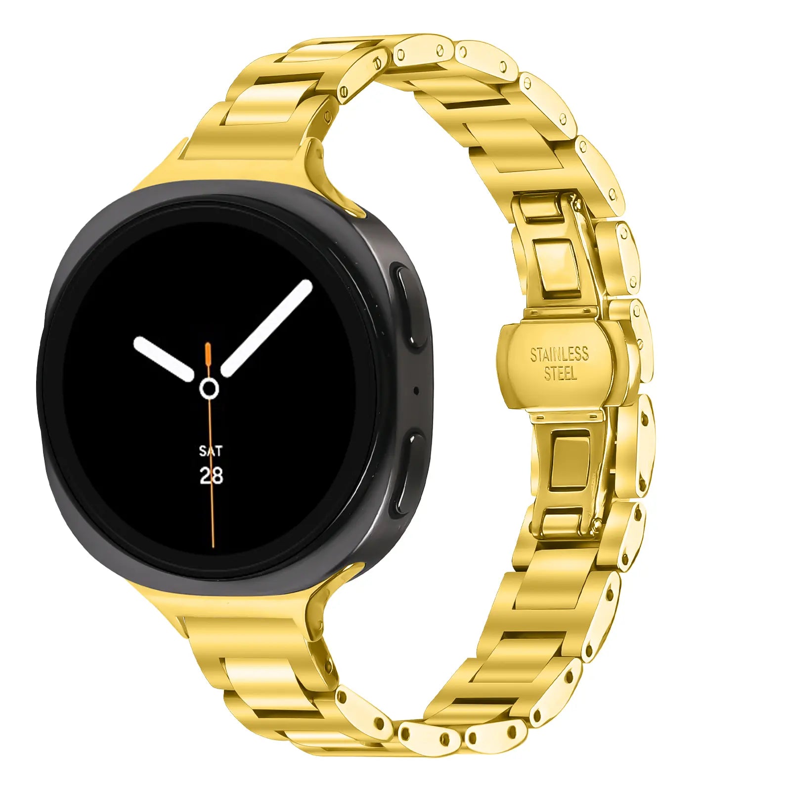Samsung Galaxy Watch 9 - 44mm Slimfit Stahlarmband (Gold)
