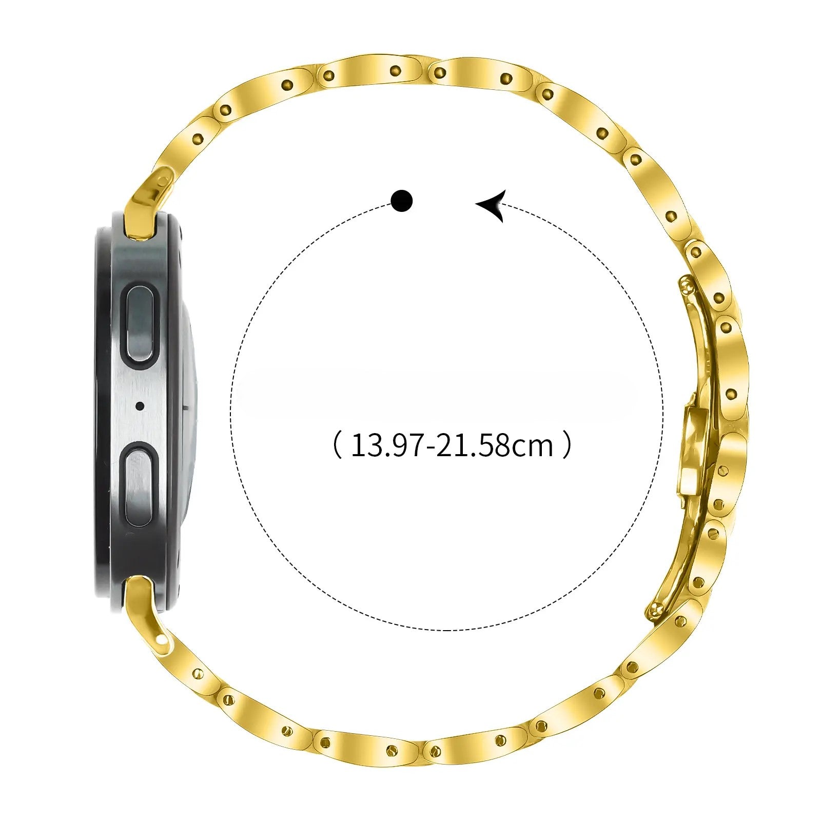 Samsung Galaxy Watch 8 - 40mm Slimfit Steel Strap (Gold)
