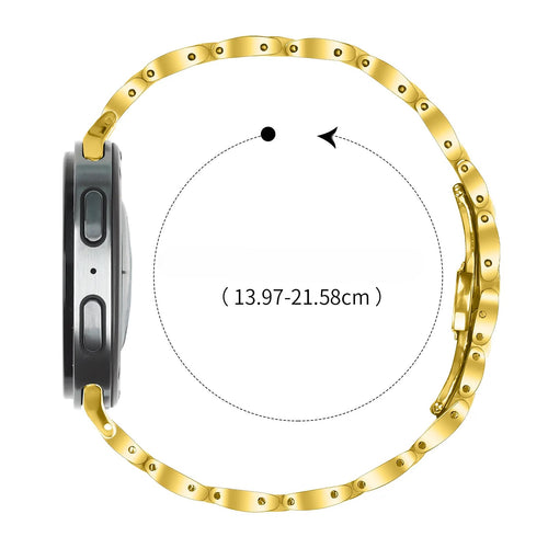 Samsung Galaxy Watch 9 - 44mm Slimfit Stahlarmband (Gold)