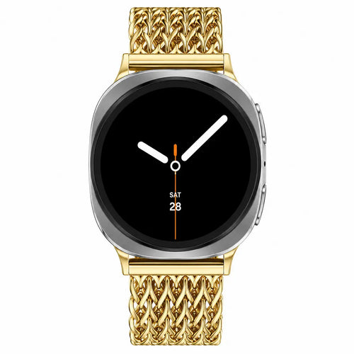 Samsung Galaxy Watch 9 - 40mm Metall Mesh Armband (Gold)