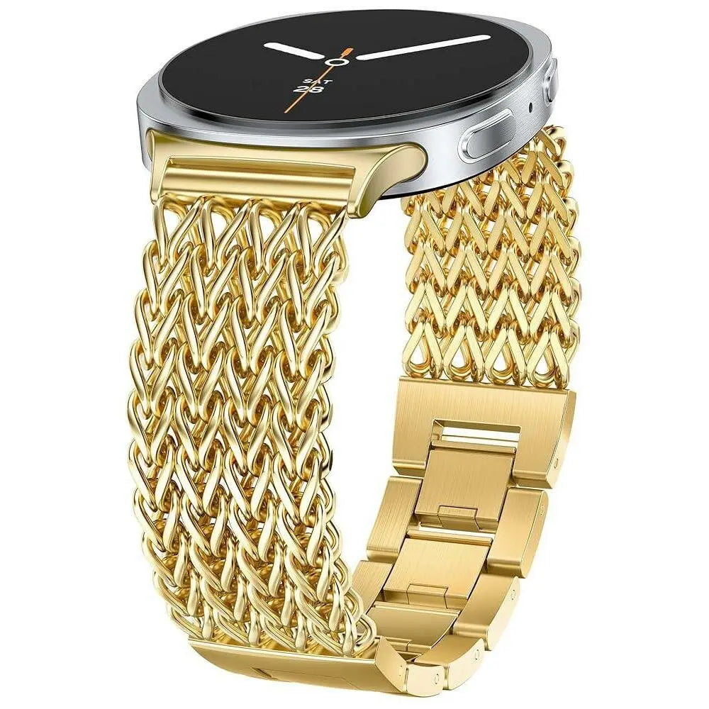 Samsung Galaxy Watch 9 - 40mm Metall Mesh Armband (Gold)