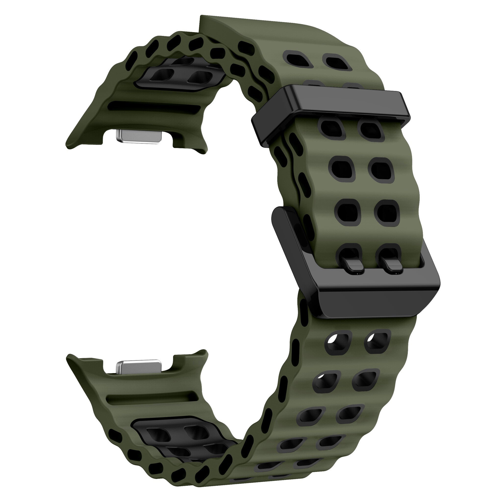 Samsung Galaxy Watch 8 - 40mm Ocean Armband (Grün/Schwarz)