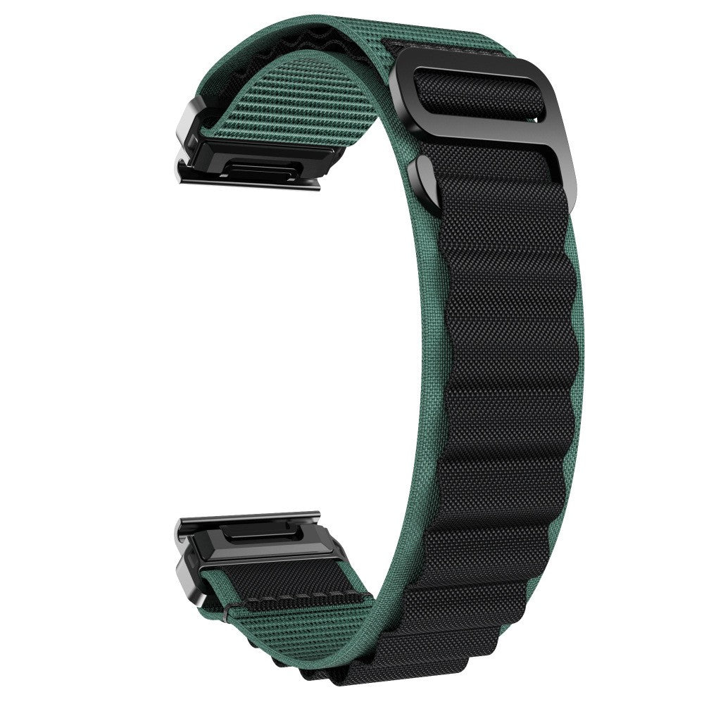 Garmin Fenix 6 Alpine Nylon Armband (Grün/Schwarz)