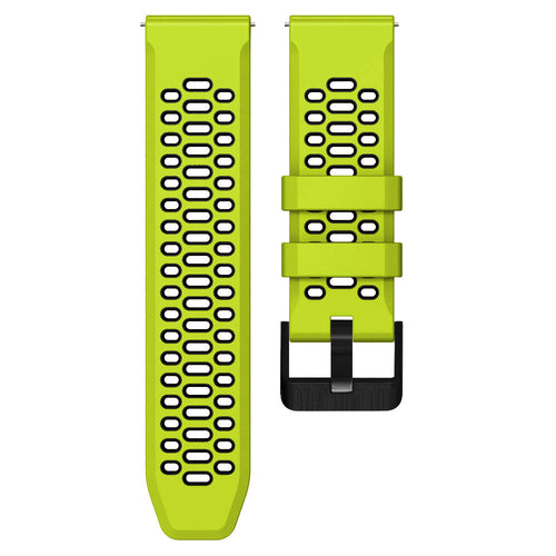 Universal 24mm Sport-Schnalle Armband (Limette/Schwarz)
