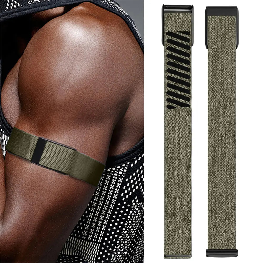 WHOOP 5.0 Biceps Nylon Armband (Grün)