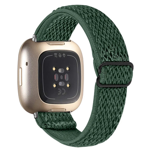 Fitbit Sense Elastisches Armband (Grün)