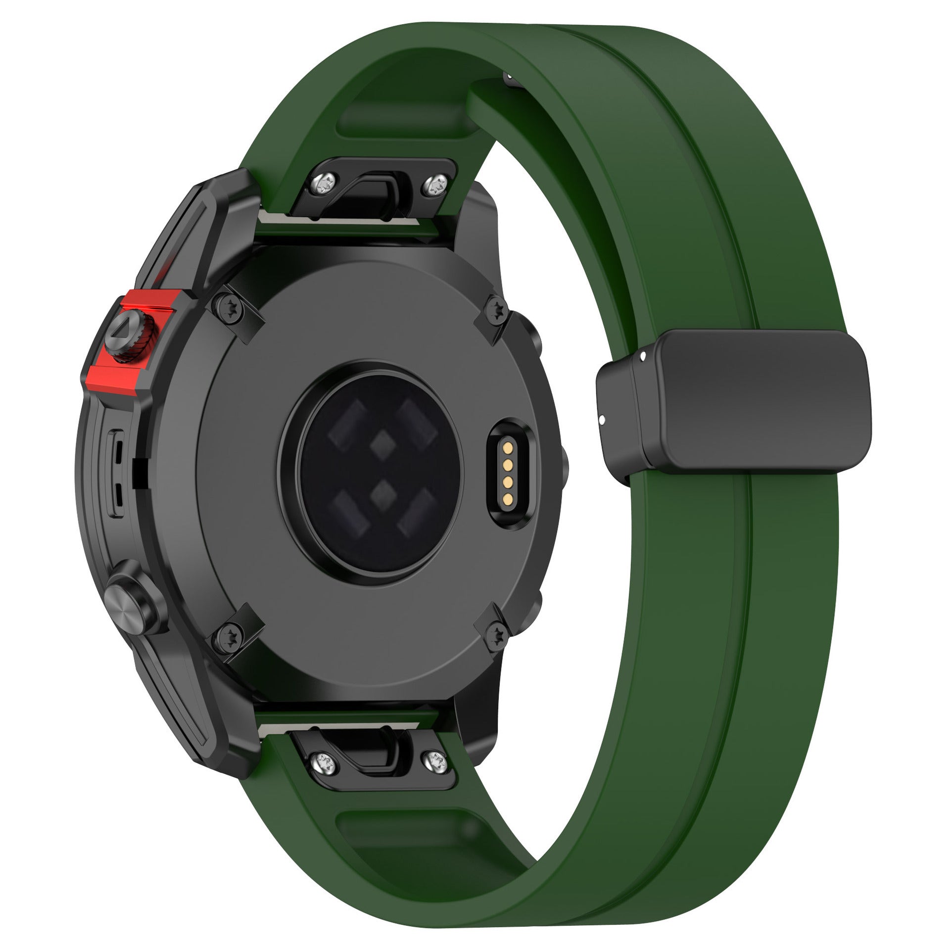 Garmin Epix Pro (Gen 2) 51mm D-Schnalle Silikonarmband (Armeegrün)