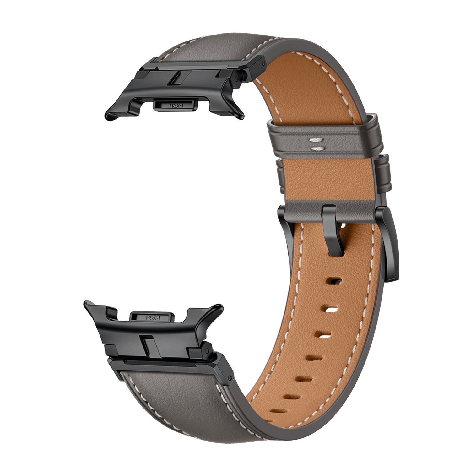 Samsung Galaxy Watch 8 - 44mm Premium Lederarmband (Grau)