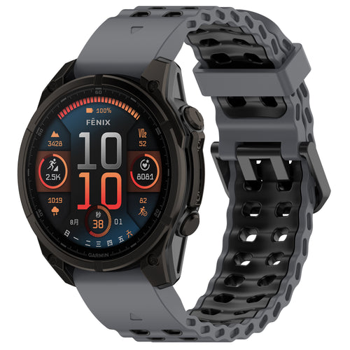 Garmin Epix Pro (Gen 2) 51mm Wave Sportarmband (Dunkelgrau/Schwarz)