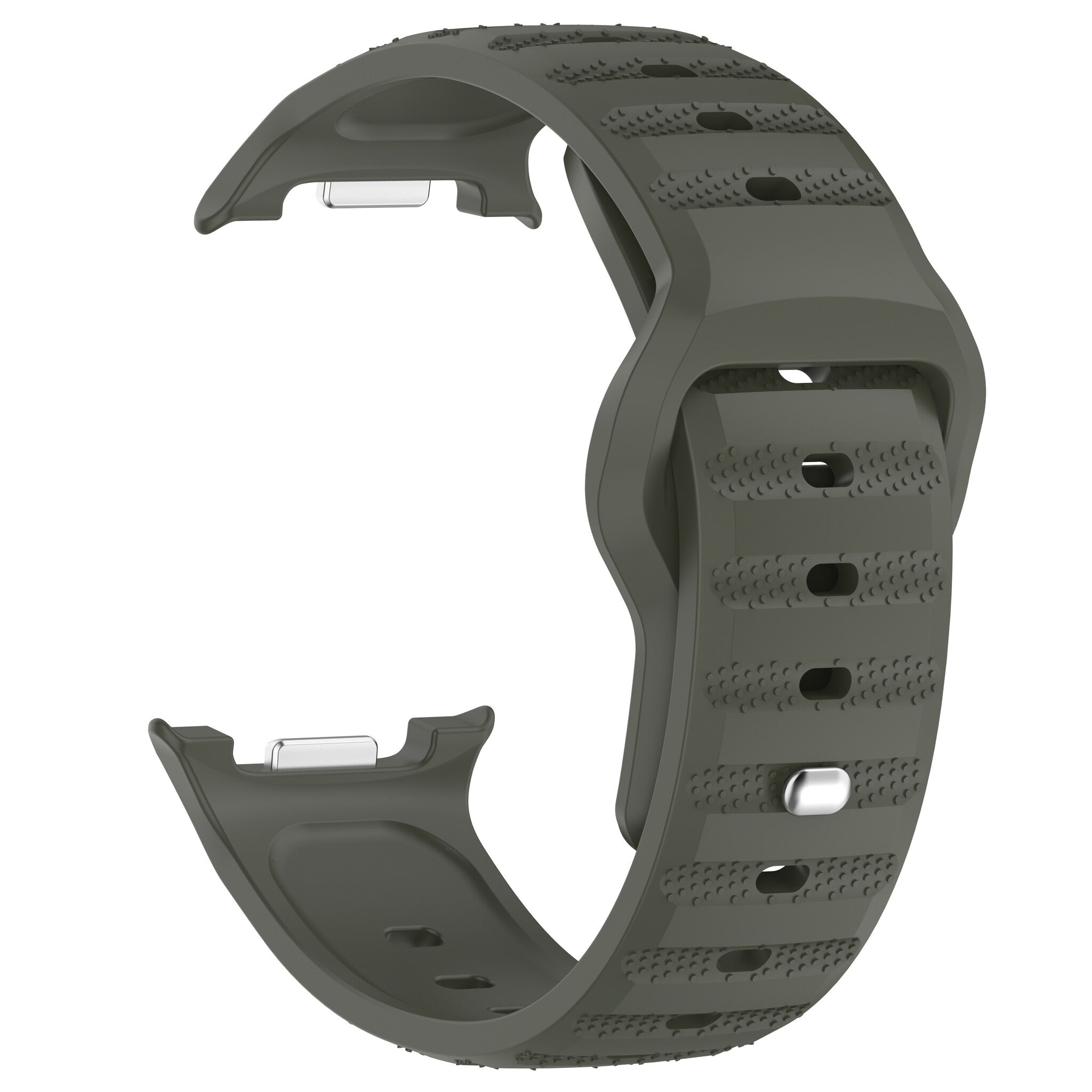 Samsung Galaxy Watch 8 - 44mm Outdoor Silikonarmband (Dunkel Grün)