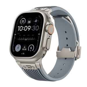 Apple Watch Liquid Elastisches Silikonband (Grau)