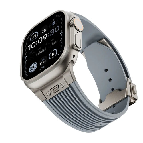 Apple Watch Liquid Elastisches Silikonband (Grau)