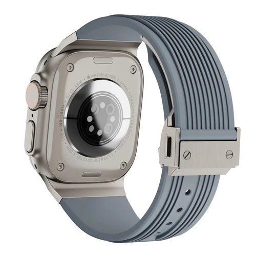 Apple Watch Liquid Elastisches Silikonband (Grau)