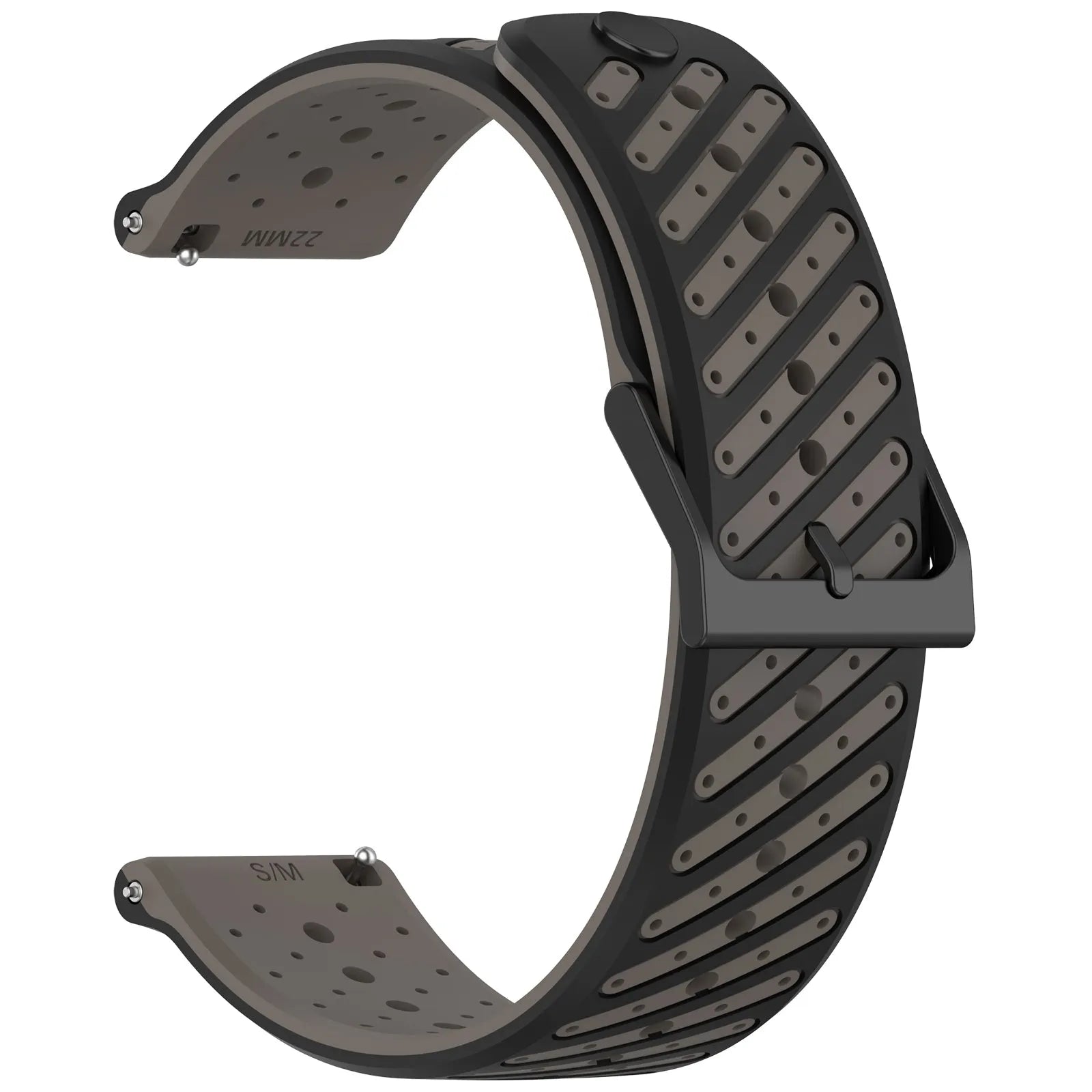 Gard Pro Health Smartwatch 2 Gestreiftes Silikonarmband (Grau)