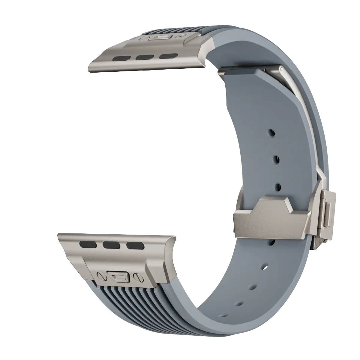 Apple Watch Liquid Elastisches Silikonband (Grau)