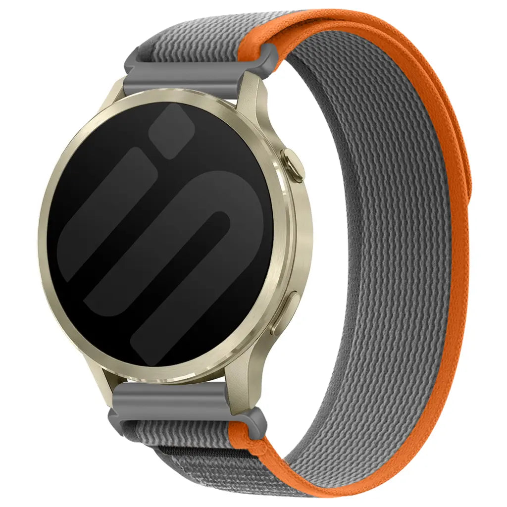 Garmin Approach S44 Trail Nylon Strap (Grey/Orange)