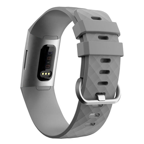 Fitbit Charge 3 Silikonarmband (Grau)