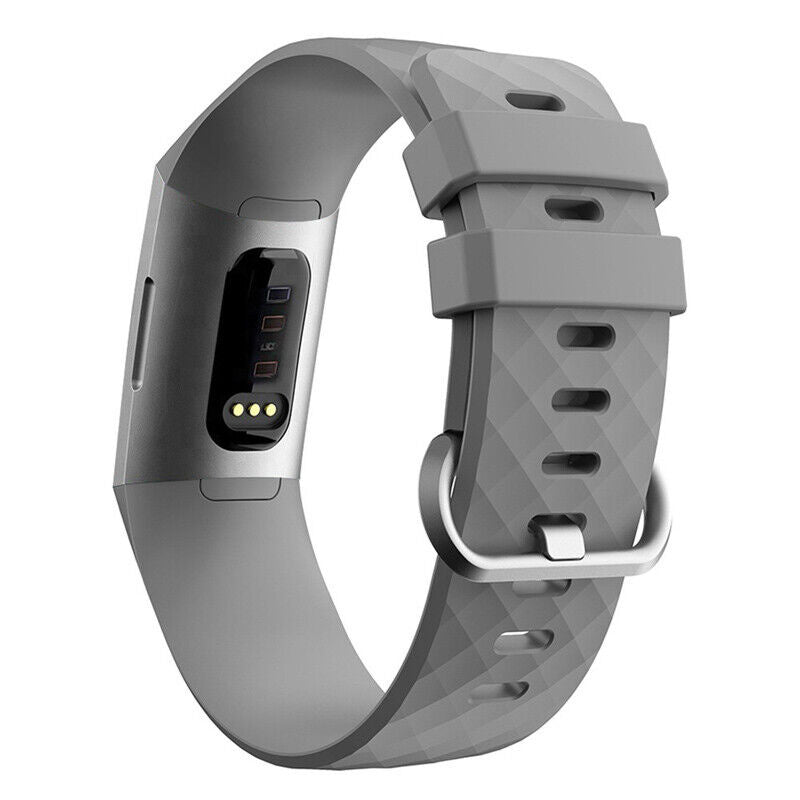 Fitbit Charge 3 Silikonarmband (Grau)