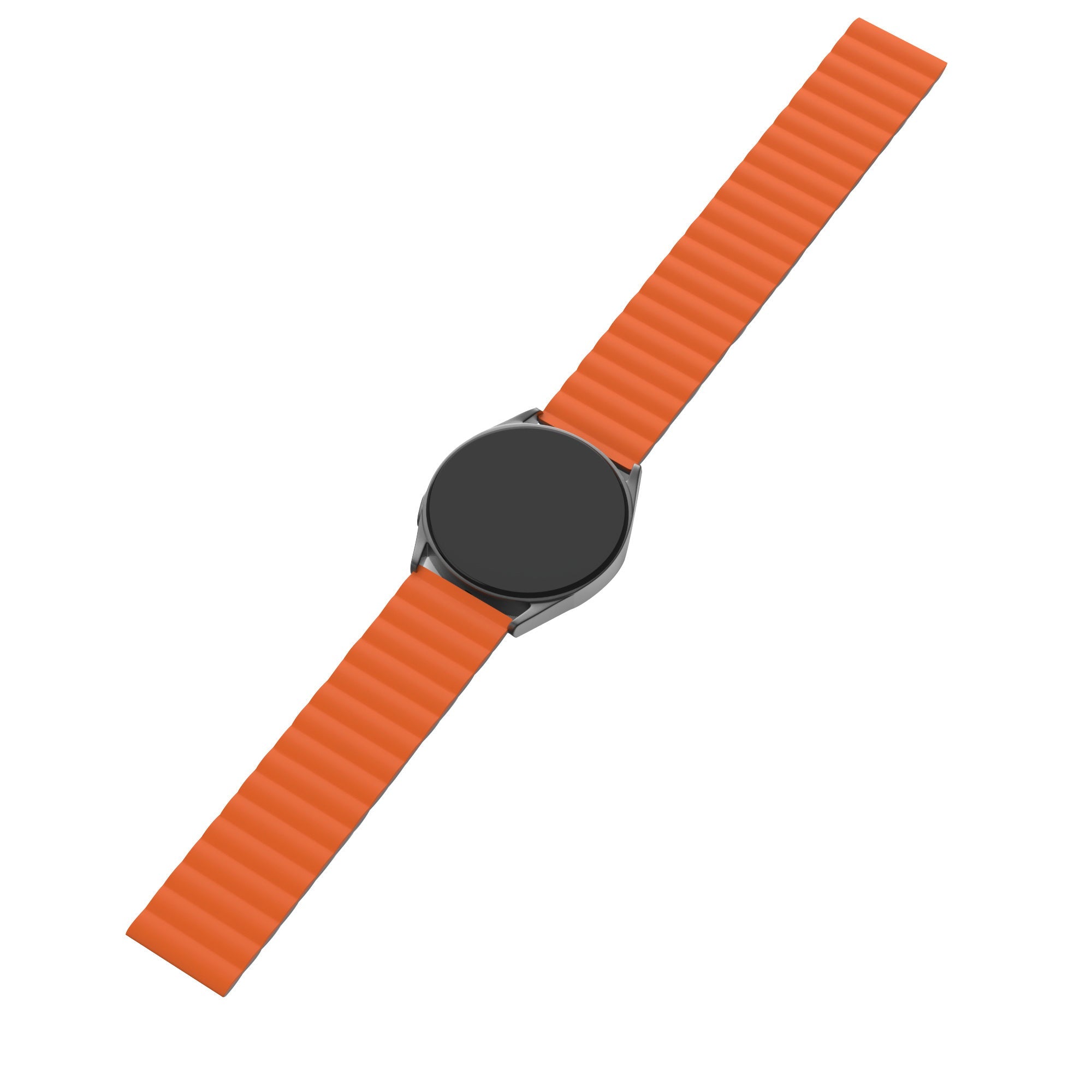 CMF Watch 3 Pro Magnetic Silicone Strap (Grey/Orange)