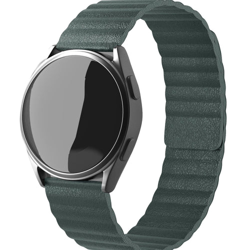 Coros Pace 2 Leather Loop Strap (Viridian)