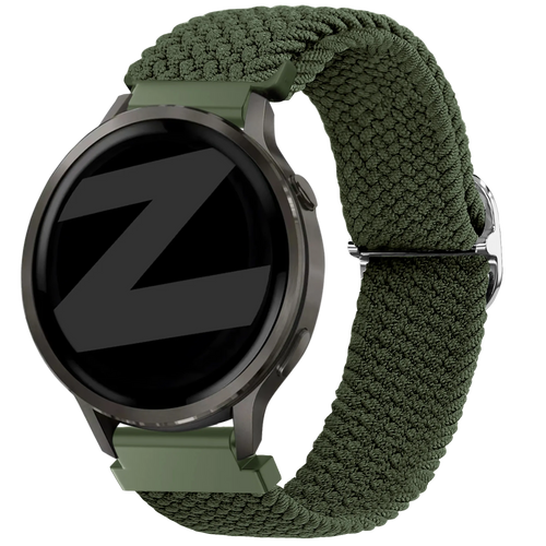 Bandz Garmin Forerunner 265s Verstellbares Geflochtenes Armband (Grün)