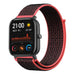 Xiaomi Amazfit GTS Nylonarmband (Schwarz/Rot)