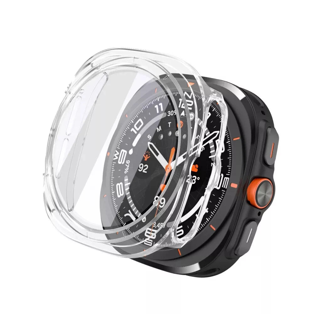 Samsung Galaxy Watch Ultra 2 Hartschalenhülle mit Glas (Transparent)