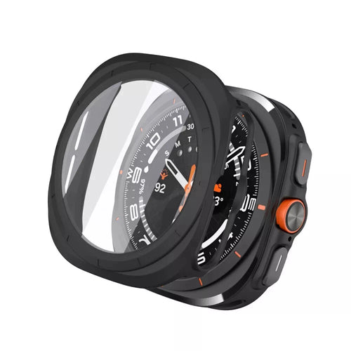 Samsung Galaxy Watch Ultra 2 Hartschalenhülle mit Glas (Schwarz)