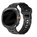 Bandz Samsung Galaxy Watch Ultra Silikonarmband 'Hexagons' (Schwarz)