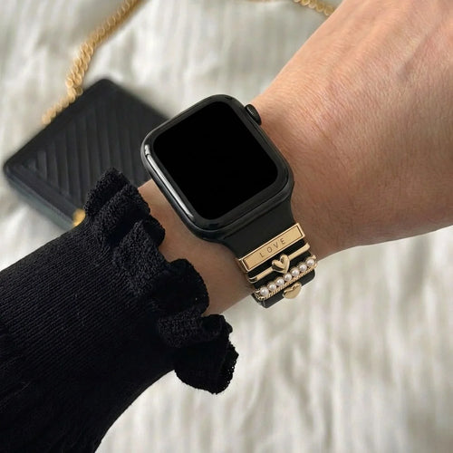 Anhänger für dein Apple Watch Armband - Hearts (Gold)