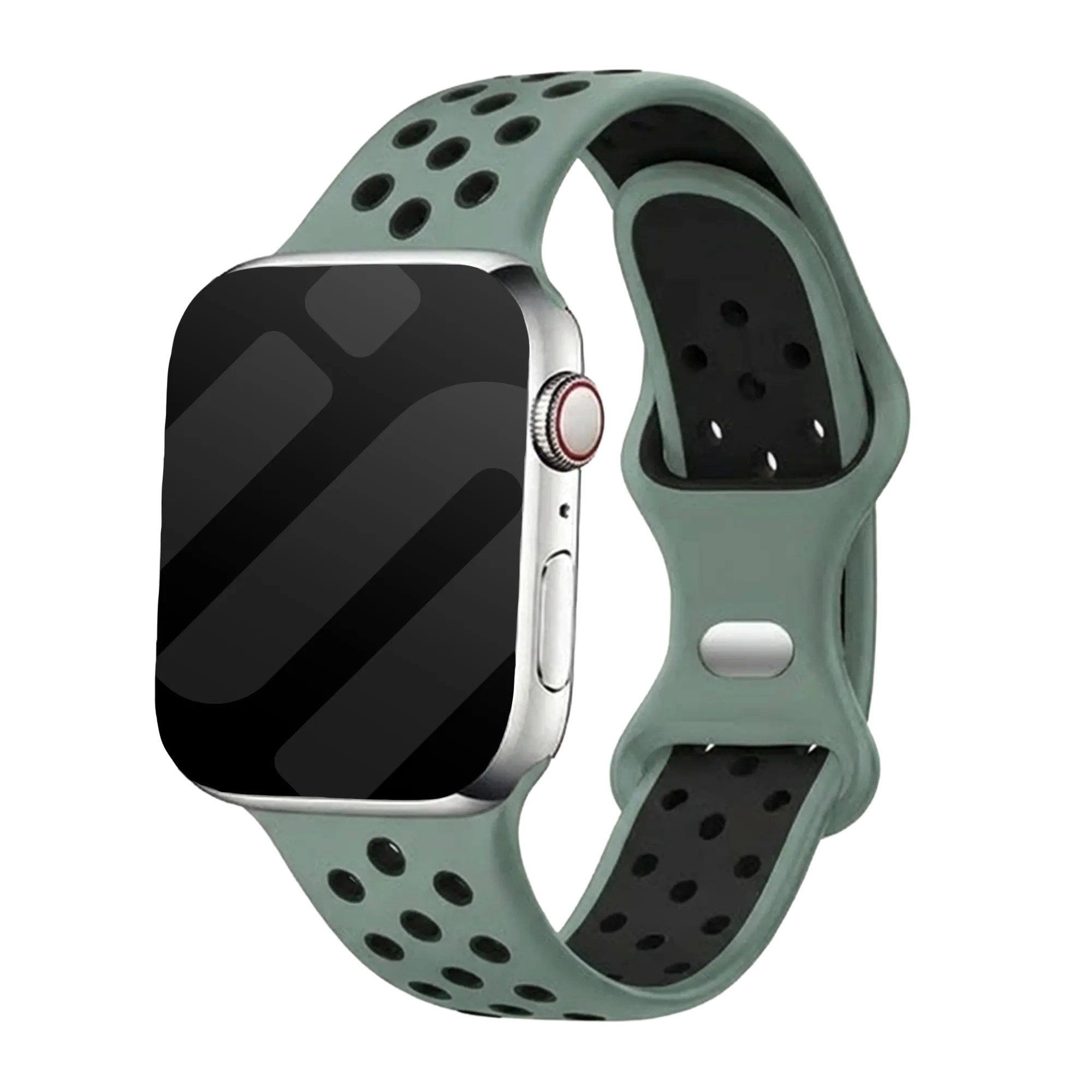 Apple Watch Sportarmband (Cyan/Schwarz)