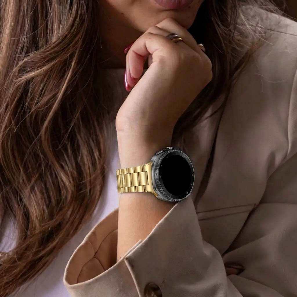 Samsung Galaxy Watch 8 Classic Stahlarmband (Gold)