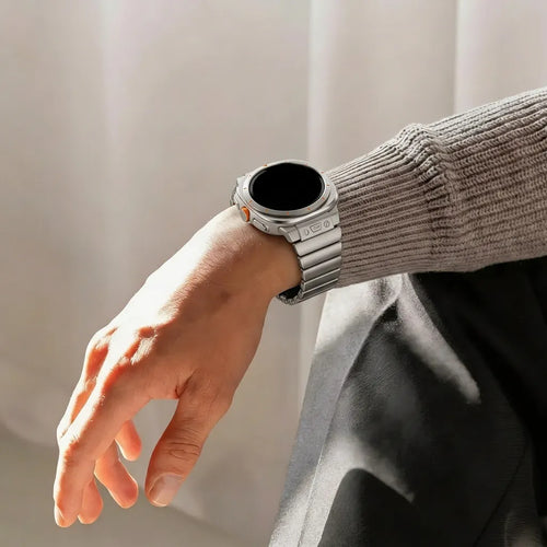 Bandz Samsung Galaxy Watch Ultra Titanarmband 'Hybrid' (Titan/Schwarz)