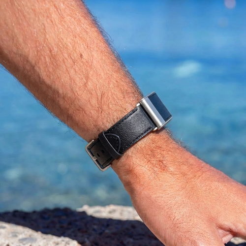 Whoop 5.0 Leather Strap (Black)