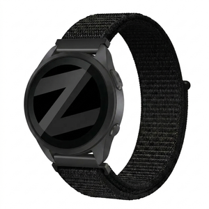 Bandz Garmin Forerunner 165 Nylon Loop Armband (Schwarz)