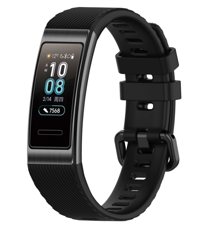 Huawei Band 3/4 Pro Silikonarmband (Schwarz)
