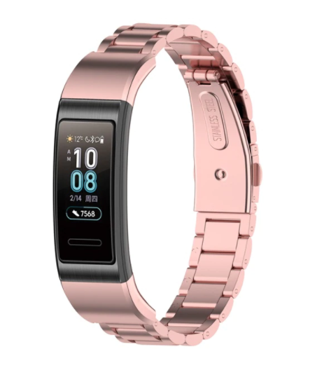 Huawei Band 3/4 Pro Stahlarmband (Rosa)