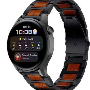 huawei-watch-3-pro-stalen-houten-band-zwart