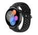 Huawei Watch GT 3 42mm Silikonarmband mit Löchern (Schwarz)