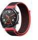Huawei Watch GT 2 Nylonarmband (Schwarz / Rot)