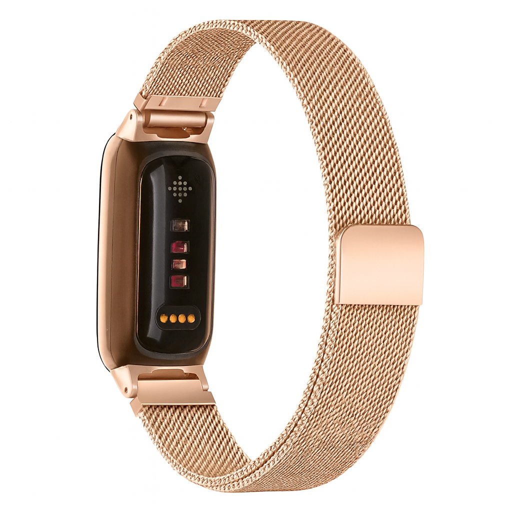 Fitbit Inspire 3 Milanese Armband (Roségold)