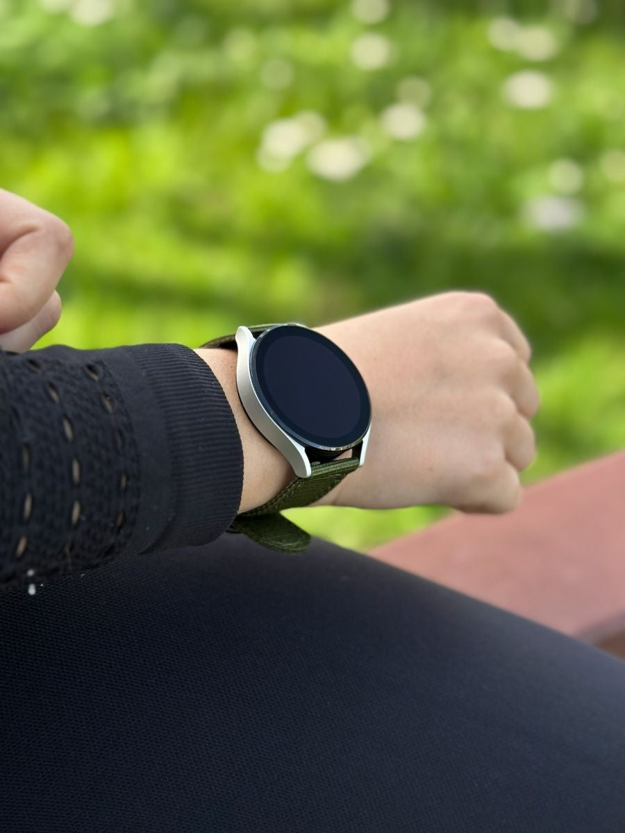 Fossil Gen 4 Explorist (HR) Nylonarmband mit Schnallenverschluss (Grün)