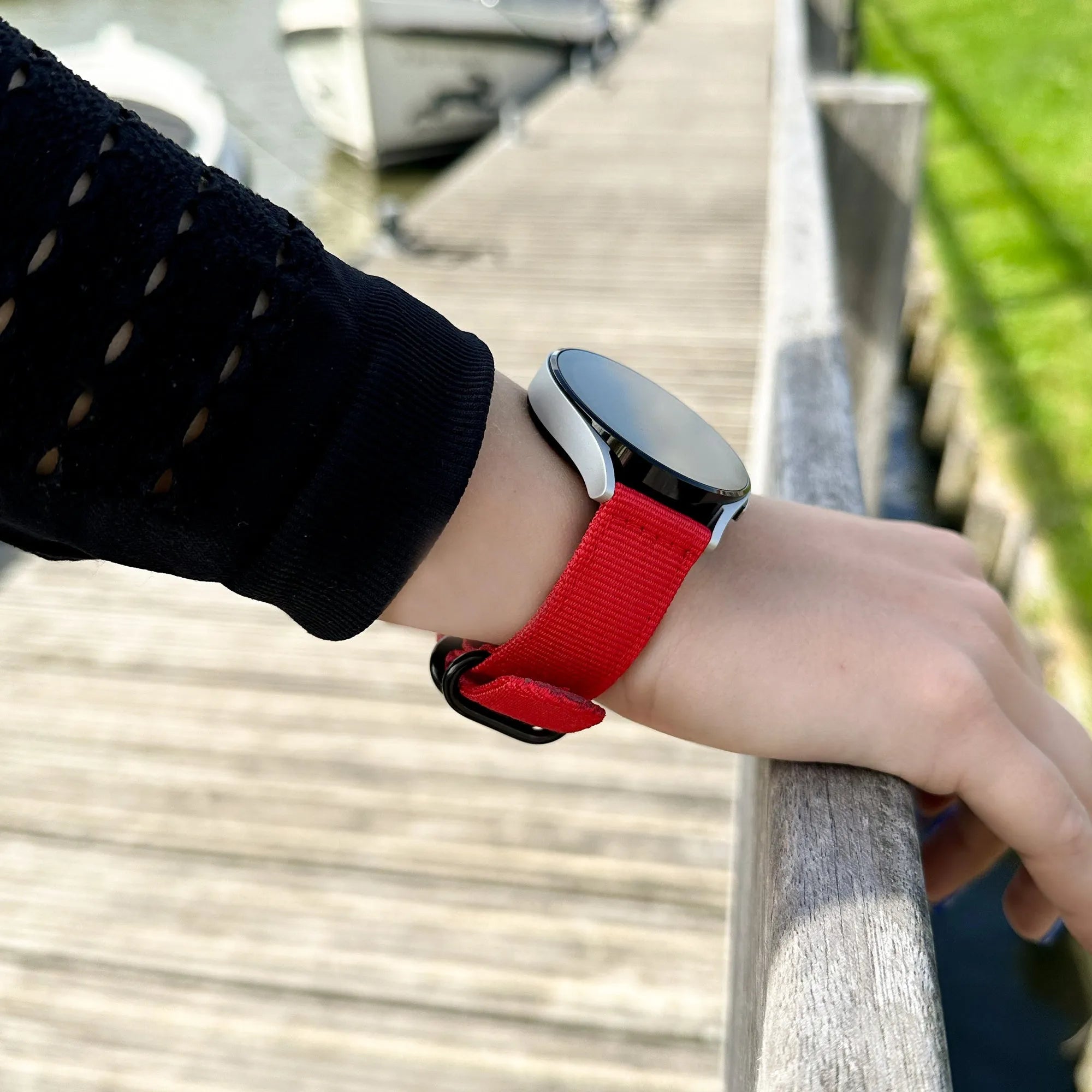 Polar Grit X2 Pro Nylon Schnallenarmband (Rot)